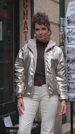 Femmes LA PETITE ÉTOILE Manteaux & Vestes|Coupe-Vent Reversible Stalia F