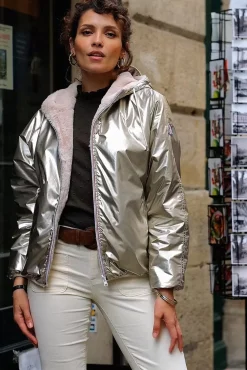 Femmes LA PETITE ÉTOILE Manteaux & Vestes|Coupe-Vent Reversible Stalia F