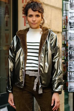 Femmes LA PETITE ÉTOILE Manteaux & Vestes|Coupe-Vent Reversible Stalia F