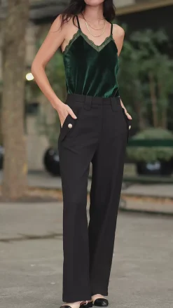 Femmes LA PETITE ÉTOILE Pantalons & Jeans|Pantalon Riel