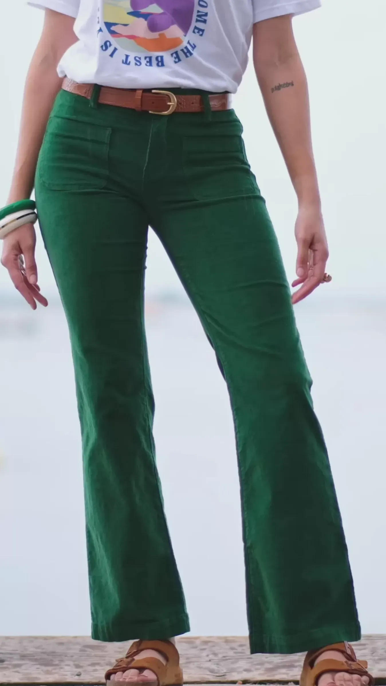 Femmes LA PETITE ÉTOILE Pantalons & Jeans|Pantalon Sonny Velours