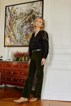 Femmes LA PETITE ÉTOILE Pantalons & Jeans|Pantalon Sonny Velours