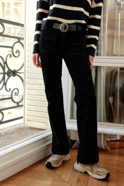 Femmes LA PETITE ÉTOILE Pantalons & Jeans|Pantalon Sonny Velours