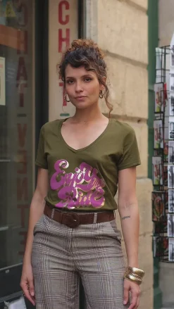 Femmes LA PETITE ÉTOILE Tops|T-Shirt Enjoy
